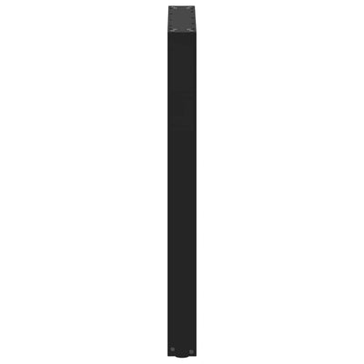 Baaripöydän jalat U-muotoiset 2 kpl musta 60x(90-91) cm teräs