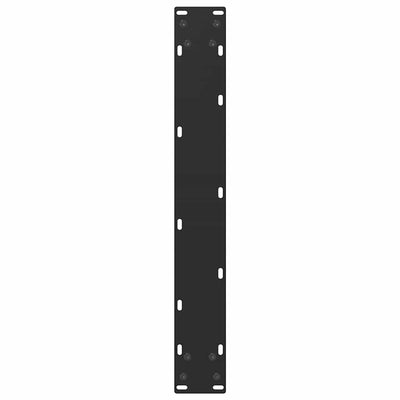 Baaripöydän jalat U-muotoiset 2 kpl musta 60x(90-91) cm teräs