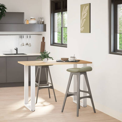 Baaripöydän jalat U-muotoiset 2 kpl 60x(90-91) cm teräs