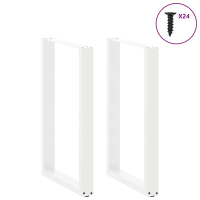 Baaripöydän jalat U-muotoiset 2 kpl 60x(90-91) cm teräs