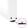 Baaripöydän jalat U-muotoiset 2 kpl 60x(90-91) cm teräs