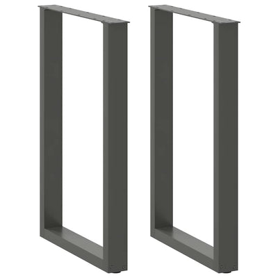 Baaripöydän jalat U-muotoiset 2 kpl 60x(90-91) cm teräs