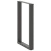 Baaripöydän jalat U-muotoiset 2 kpl 60x(90-91) cm teräs