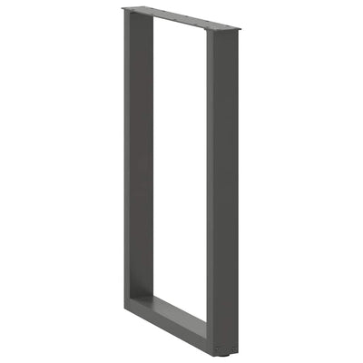 Baaripöydän jalat U-muotoiset 2 kpl 60x(90-91) cm teräs