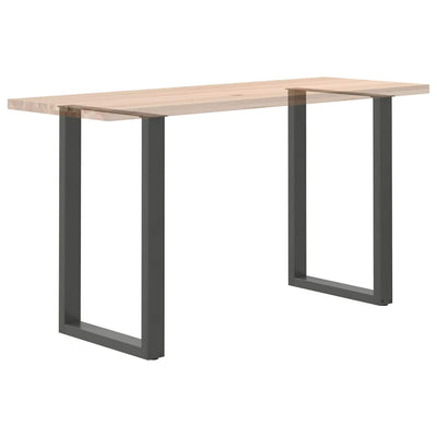 Baaripöydän jalat U-muotoiset 2 kpl 60x(90-91) cm teräs