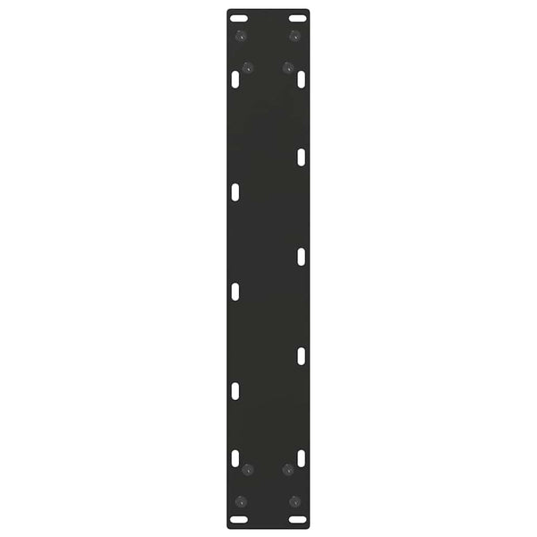 Baaripöydän jalat U-muotoiset 2 kpl musta 40x(100-101) cm teräs