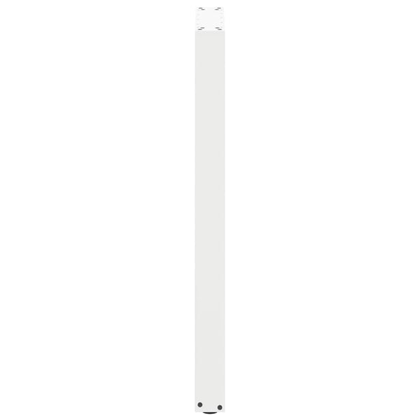 Baaripöydän jalat U-muotoiset 2 kpl valkoinen 40x(100-101) cm teräs