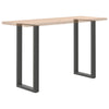 Baaripöydän jalat U-muotoiset 2 kpl 40x(100-101) cm teräs