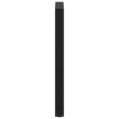 Baaripöydän jalat U-muotoiset 2 kpl musta 50x(100-101) cm teräs