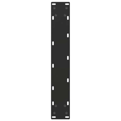 Baaripöydän jalat U-muotoiset 2 kpl musta 50x(100-101) cm teräs