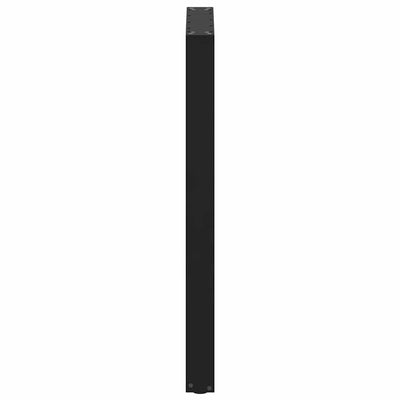 Baaripöydän jalat U-muotoiset 2 kpl musta 60x(100-101) cm teräs