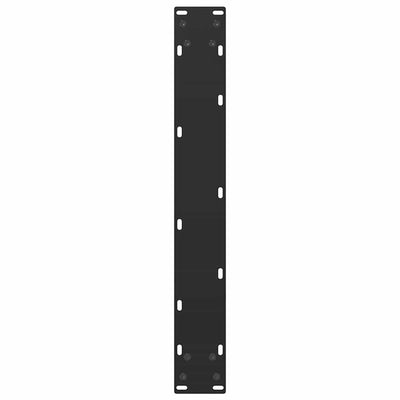 Baaripöydän jalat U-muotoiset 2 kpl musta 60x(100-101) cm teräs