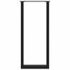 Baaripöydän jalat U-muotoiset 2 kpl musta 40x(110-111) cm teräs