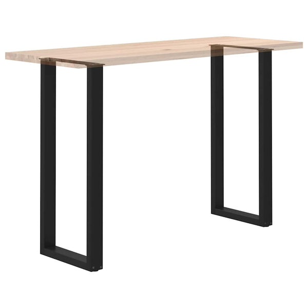 Baaripöydän jalat U-muotoiset 2 kpl musta 40x(110-111) cm teräs