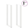 Baaripöydän jalat U-muotoiset 2 kpl 40x(110-111) cm teräs