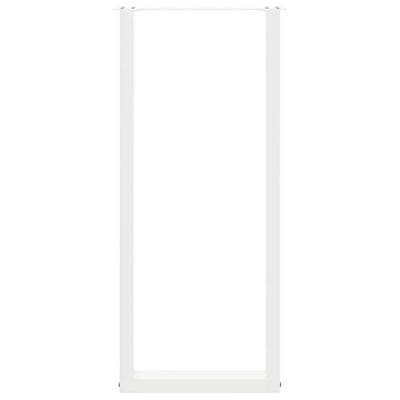 Baaripöydän jalat U-muotoiset 2 kpl 40x(110-111) cm teräs