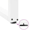 Baaripöydän jalat U-muotoiset 2 kpl 40x(110-111) cm teräs