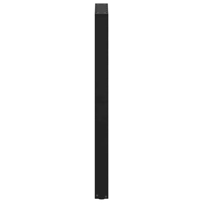 Baaripöydän jalat U-muotoiset 2 kpl musta 50x(110-111) cm teräs