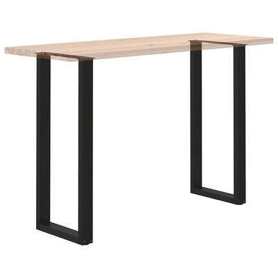 Baaripöydän jalat U-muotoiset 2 kpl musta 50x(110-111) cm teräs
