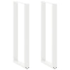 Baaripöydän jalat U-muotoiset 2 kpl 50x(110-111) cm teräs