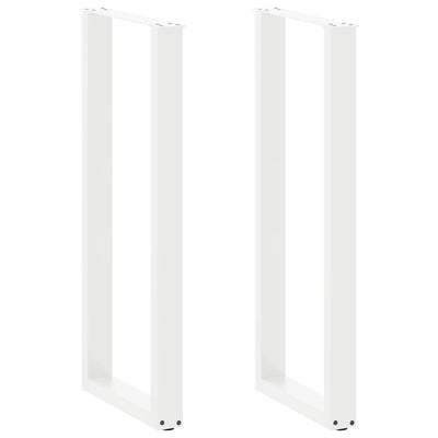 Baaripöydän jalat U-muotoiset 2 kpl 50x(110-111) cm teräs