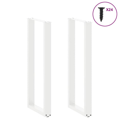 Baaripöydän jalat U-muotoiset 2 kpl 50x(110-111) cm teräs