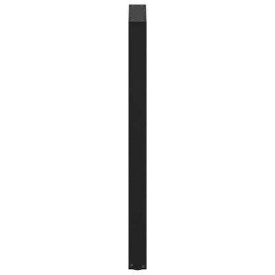 Baaripöydän jalat U-muotoiset 2 kpl musta 60x(110-111) cm teräs