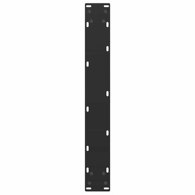 Baaripöydän jalat U-muotoiset 2 kpl musta 60x(110-111) cm teräs