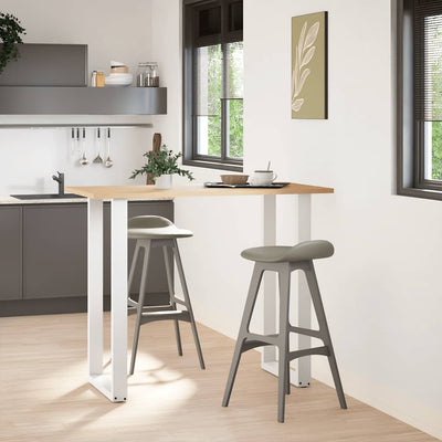 Baaripöydän jalat T-muotoiset 2 kpl 60x(110-111) cm teräs