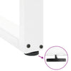Baaripöydän jalat T-muotoiset 2 kpl 60x(110-111) cm teräs
