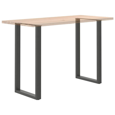 Baaripöydän jalat U-muotoiset 2 kpl 60x(110-111) cm teräs