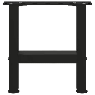 sohvapöydän jalat Musta 2 kpl 30x(30-31) cm Teräs