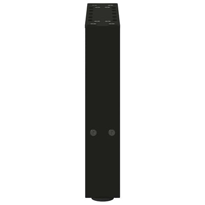 sohvapöydän jalat Musta 2 kpl 30x(30-31) cm Teräs