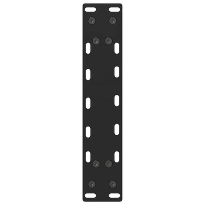 sohvapöydän jalat Musta 2 kpl 30x(30-31) cm Teräs