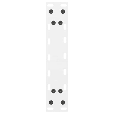 Sohvapöydän jalat valkoinen 2 kpl 30x(30-31) cm teräs