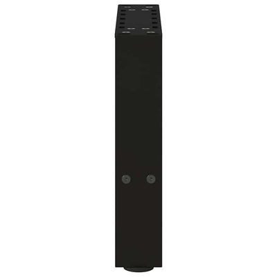 sohvapöydän jalat Musta 2 kpl 40x(30-31) cm Teräs