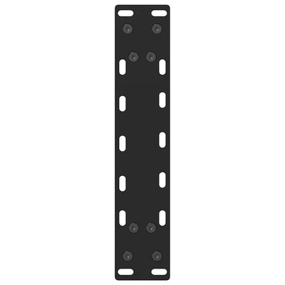 sohvapöydän jalat Musta 2 kpl 40x(30-31) cm Teräs