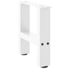 Sohvapöydän jalat valkoinen 2 kpl 40x(30-31) cm teräs