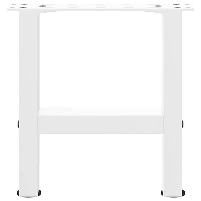 Sohvapöydän jalat valkoinen 2 kpl 40x(30-31) cm teräs
