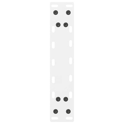 Sohvapöydän jalat valkoinen 2 kpl 40x(30-31) cm teräs