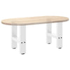 Sohvapöydän jalat valkoinen 2 kpl 40x(30-31) cm teräs