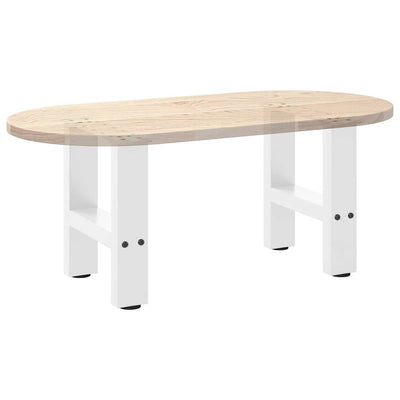 Sohvapöydän jalat valkoinen 2 kpl 40x(30-31) cm teräs