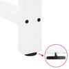 Sohvapöydän jalat valkoinen 2 kpl 40x(30-31) cm teräs