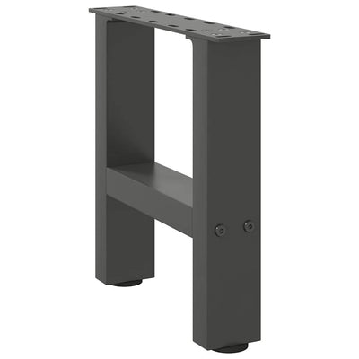 Sohvapöydän jalat antrasiitti 2 kpl 40x(30-31) cm teräs