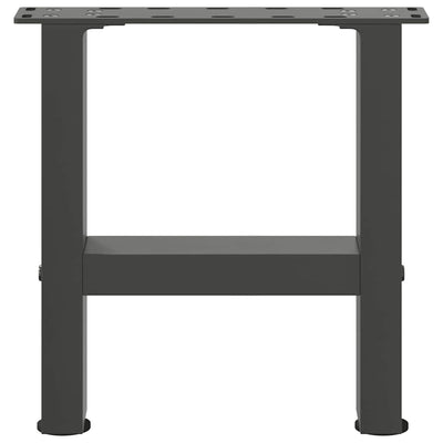 Sohvapöydän jalat antrasiitti 2 kpl 40x(30-31) cm teräs