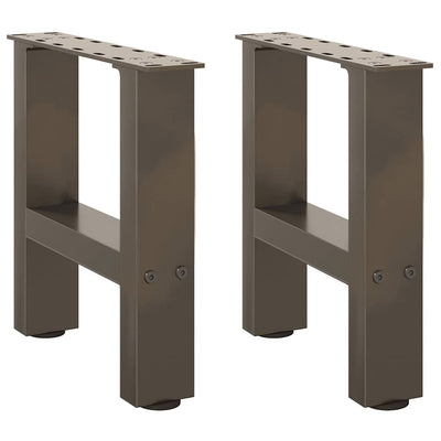 Sohvapöydän jalat luonnonteräs 2 kpl 40x(30-31) cm teräs