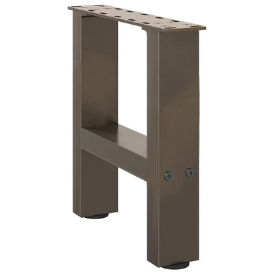 Sohvapöydän jalat luonnonteräs 2 kpl 40x(30-31) cm teräs