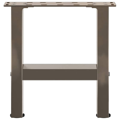 Sohvapöydän jalat luonnonteräs 2 kpl 40x(30-31) cm teräs