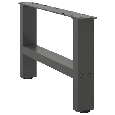 Sohvapöydän jalat antrasiitti 2 kpl 50x(30-31) cm teräs
