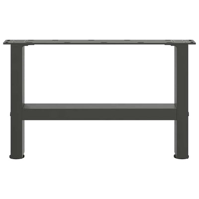Sohvapöydän jalat antrasiitti 2 kpl 50x(30-31) cm teräs